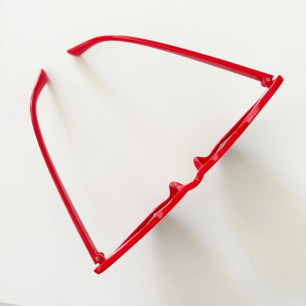 Girls Red Heart Retro Cat Eye Sunglasses
